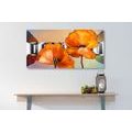 CANVAS PRINT FLOWERS IN ORIENTAL STYLE - ABSTRACT PICTURES - PICTURES