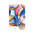POSTER ABSTRACT DRAWING OF SHAPES - ABSTRACT AND PATTERNED - POSTERS