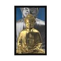 POSTER MEDITIERENDER BUDDHA - FENG SHUI - POSTER
