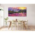 CANVAS PRINT COLORFUL LANDSCAPE OIL PAINTING - PICTURES OF NATURE AND LANDSCAPE - PICTURES