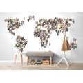 SELF ADHESIVE WALLPAPER WORLD MAP CONSISTING OF PEOPLE - SELF-ADHESIVE WALLPAPERS - WALLPAPERS