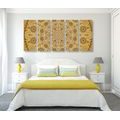 5-PIECE CANVAS PRINT ORNAMENTAL MANDALA WITH LACE - PICTURES FENG SHUI - PICTURES