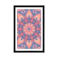 POSTER MIT PASSEPARTOUT HYPNOTISCHES MANDALA - FENG SHUI - POSTER