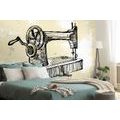 SELF ADHESIVE WALLPAPER RETRO SEWING MACHINE - SELF-ADHESIVE WALLPAPERS - WALLPAPERS