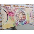 CANVAS PRINT MANDALA IN AN INTERESTING DESIGN - PICTURES FENG SHUI - PICTURES