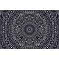 SAMOPRZYLEPNA TAPETA MANDALA W VINTAGE STYLU W CZERNI I BIELI - TAPETY SAMOPRZYLEPNE - TAPETY