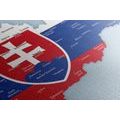 WANDBILD AUF KORK KARTE DER SLOWAKEI MIT STAATSWAPPEN - WANDBILDER AUF KORK - BILDER