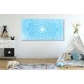 CANVAS PRINT BLUE MANDALA FLOWER - PICTURES FENG SHUI - PICTURES