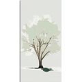 CANVAS PRINT TREE IN A MINIMALISTIC SPIRIT - PICTURES OF TREES AND LEAVES - PICTURES