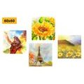 CANVAS PRINT SET WITH A TOUCH OF FREEDOM - SET OF PICTURES - PICTURES