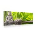 WANDBILD HARMONISCHER BUDDHA - BILDER MIT FENG SHUI-MOTIVEN - BILDER