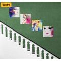 CANVAS PRINT SET ELEGANCE OF A WOMAN IN COLORED DESIGN - SET OF PICTURES - PICTURES