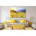 CANVAS PRINT FIELD FULL OF DAISIES - PICTURES OF NATURE AND LANDSCAPE - PICTURES