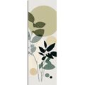 CANVAS PRINT BOHO PLANTS IN A STYLISH DESIGN - PICTURES OF TREES AND LEAVES - PICTURES