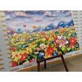 CANVAS PRINT OIL PAINTING WILD FLOWERS - PICTURES FLOWERS - PICTURES