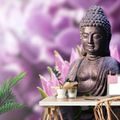 FOTÓTAPÉTA BÉKÉS BUDDHA - FENG SHUI TAPÉTÁK - TAPÉTÁK