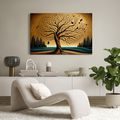 OBRAZ PODZIMNÍ STROM ŽIVOTA S PTÁKY - OBRAZY STROMY ŽIVOTA - OBRAZY