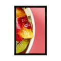 AFFICHE SALADE DE FRUITS EN ÉTÉ - AVEC UN MOTIF DE CUISINE - AFFICHES