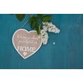 PAPIER PEINT AUTOCOLLANT COEUR AVEC CITATION - HOME IS WHERE YOUR HEART IS - PAPIERS PEINTS AUTOCOLLANTS - PAPIER PEINT