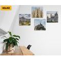 CANVAS PRINT SET HISTORICAL MONUMENTS - SET OF PICTURES - PICTURES