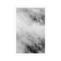 FRAMED POSTER BLACK AND WHITE MISTY FOREST - BLACK AND WHITE - POSTERS