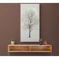 CANVAS PRINT TREE IN A MINIMALIST DESIGN - PICTURES OF TREES AND LEAVES - PICTURES