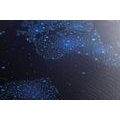 DECORATIVE PINBOARD WORLD MAP WITH NIGHT SKY - PICTURES ON CORK - PICTURES