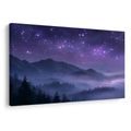 QUADRO SU TELA – NOTTE STELLATA SOPRA LE MONTAGNE - QUADRI MONTAGNE - STAMPE E QUADRI
