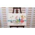 CANVAS PRINT RETRO LADIES WITH UMBRELLAS - VINTAGE AND RETRO PICTURES - PICTURES