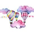 CANVAS PRINT BALLOONS IN THE WIND - CHILDRENS PICTURES - PICTURES