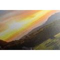 CANVAS PRINT MORNING SUNRISE OVER THAILAND - PICTURES OF NATURE AND LANDSCAPE - PICTURES