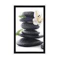 POSTER ZEN STONES WITH A LILY - FENG SHUI - POSTERS