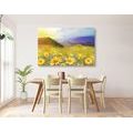 CANVAS PRINT FIELD FULL OF DAISIES - PICTURES OF NATURE AND LANDSCAPE - PICTURES