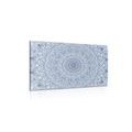 CANVAS PRINT DETAILED DECORATIVE MANDALA IN BLUE COLOR - PICTURES FENG SHUI - PICTURES