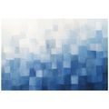 ZELFKLEVEND FOTOBEHANG ABSTRACTE BLAUWE GEOMETRISCHE VLAKKEN - FOTOBEHANG ABSTRACT - FOTOBEHANG