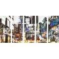 5-PIECE CANVAS PRINT ABSTRACT CITYSCAPE - PICTURES OF CITIES - PICTURES