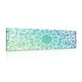 CANVAS PRINT BLUE-GREEN MANDALA - PICTURES FENG SHUI - PICTURES