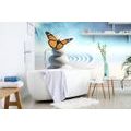 WALLPAPER BALANCE OF STONES WITH A BUTTERFLY - WALLPAPERS FENG SHUI - WALLPAPERS