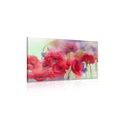 CANVAS PRINT BEAUTIFUL DRAWN POPPIES - PICTURES FLOWERS - PICTURES