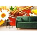 WALL MURAL JAR OF HONEY - WALLPAPERS FOOD AND DRINKS - WALLPAPERS