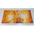 5-PIECE CANVAS PRINT TREE OF LIFE - PICTURES FENG SHUI - PICTURES