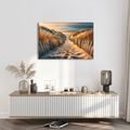 WANDBILD WEG ZWISCHEN DÜNEN ZUM MEER - BILDER MEER UND STRAND - BILDER