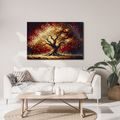 WANDBILD LEUCHTENDER LEBENSBAUM IM HERBST - BILDER BÄUME DES LEBENS - BILDER