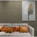 CANVAS PRINT MINIMALIST MULTICOLORED TREE - PICTURES OF TREES AND LEAVES - PICTURES