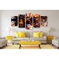 5-PIECE CANVAS PRINT ART IN AN ABSTRACT DESIGN - ABSTRACT PICTURES{% if product.category.pathNames[0] != product.category.name %} - PICTURES{% endif %}