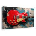 SLIKA CRVENA ELEKTRIČNA GITARA - GLAZBENE SLIKE - SLIKE