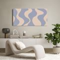 TABLEAU SUR TOILE – ONDULATIONS PASTEL AU STYLE MODERNE - IMAGES FORMES ABSTRAITES - TABLEAUX