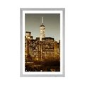 AFFICHE AVEC MONTURE CENTRE DE NEW YORK CITY - VILLES - AFFICHES