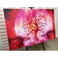 WANDBILD MAGISCHER BAUM DES LEBENS IN PASTELLFARBEN - BILDER MIT FENG SHUI-MOTIVEN - BILDER