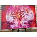 WANDBILD MAGISCHER BAUM DES LEBENS IN PASTELLFARBEN - BILDER MIT FENG SHUI-MOTIVEN - BILDER